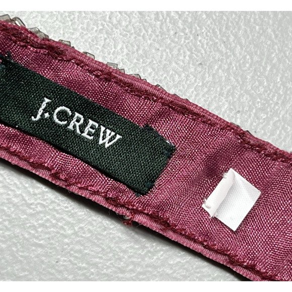 J Crew Embellished Beaded Velvet Sash Tied Belt Waist Wrap Formal - Picture 4 of 4